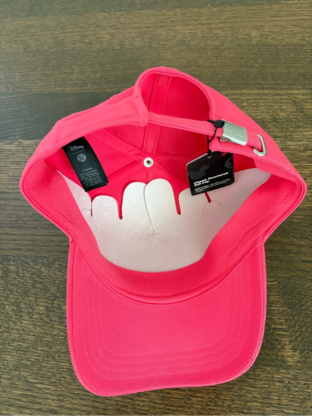 NWT LuLuLemon Hot Pink Mickey Disney Baseball Cap - Picture 4 of 4